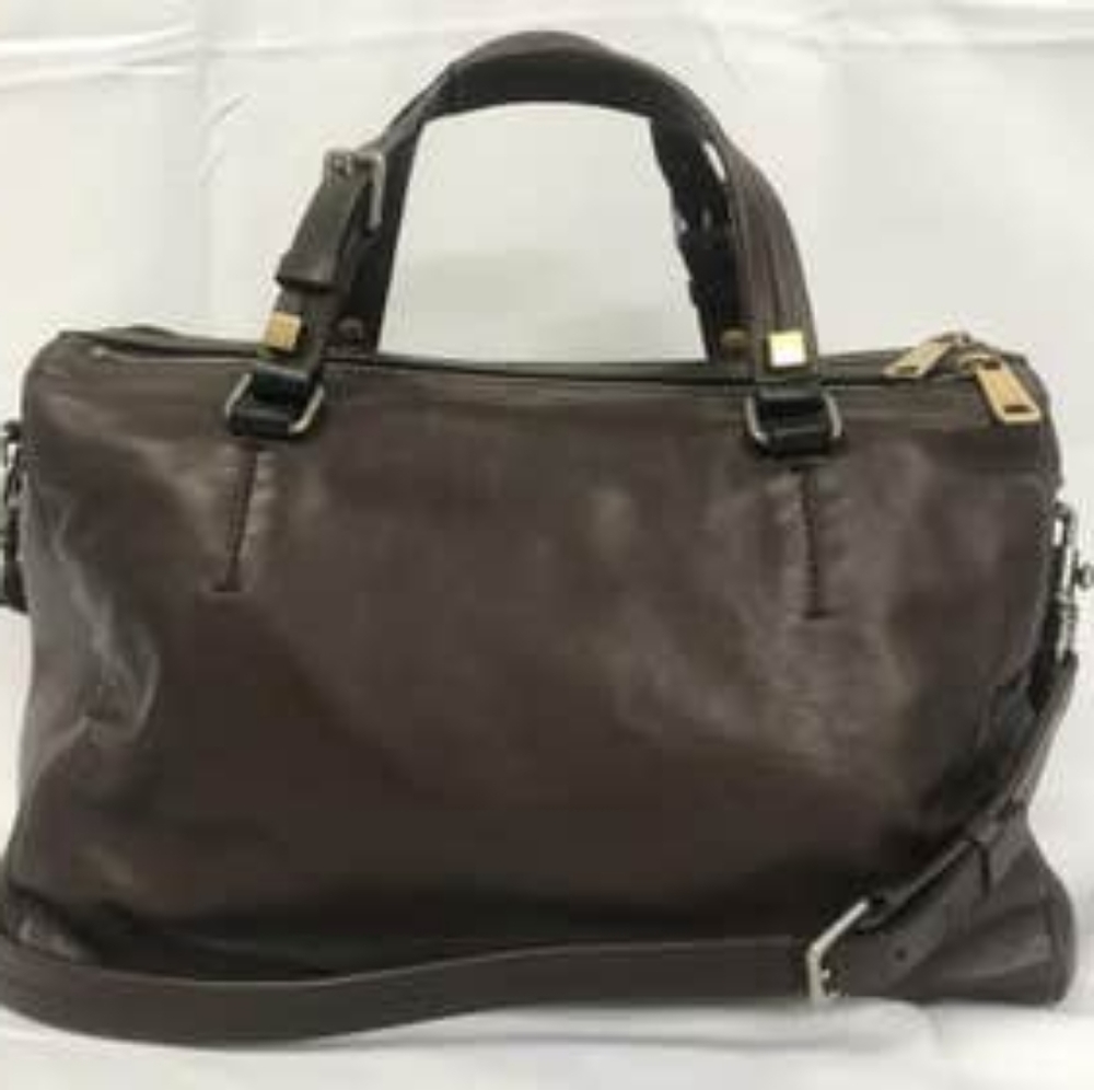 RARE Celine triple zip calfskin leather stachel